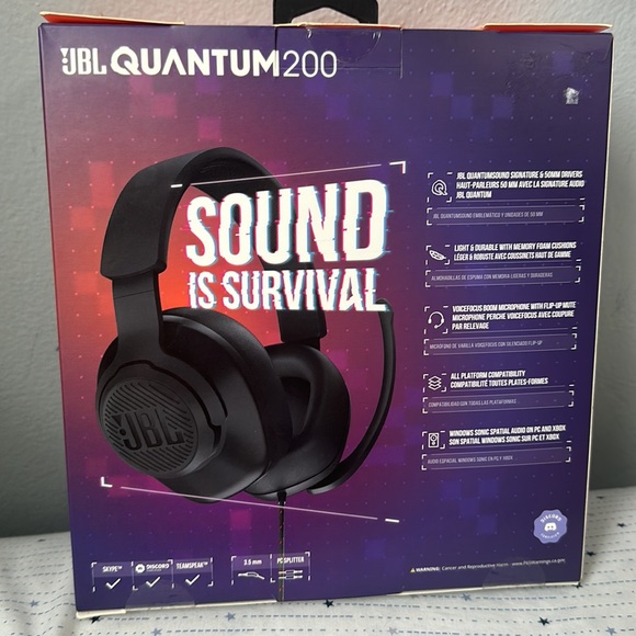 JBL QUANTUM 200 (never opened before) - Picture 2 of 6